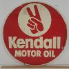 Image 3 : KENDALL MOTOR OIL DBL SIDED METAL SIGN