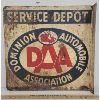 Image 1 : DOMINION AUTOMOBILE ASSOCIATION DBL SIDED FLANGE SIGN