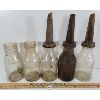 Image 2 : LOT OF 6 - MOTOR OIL QUART BOTTLES W/ CARRYING RACK