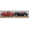 Image 2 : LOT OF 2 - FIFTIES CADILLAC & CORVETTE TIN FRICTION CARS