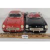 Image 3 : LOT OF 2 - FIFTIES CADILLAC & CORVETTE TIN FRICTION CARS