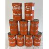 Image 1 : LOT OF 9 - ESSO MINERALUBE FIBRE CANS - FULL