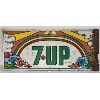 7-UP SST SIGN - PARKER '74 - 13 X 30 INCH