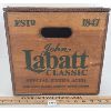 Image 2 : JOHN LABATT CLASSIC BEER CRATE W/ HINGED LID 