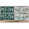 Image 1 : LOT OF 2 - PAIRS OF 1971 & '78 ONTARIO LICENSE PLATES 