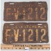 Image 1 : PAIR OF 1935 SASKATCHEWAN LICENSE PATES