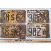 LOT OF 2 - PAIRS OF 1942 & '54 ONTARIO LICENSE PLATES 