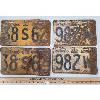 Image 1 : LOT OF 2 - PAIRS OF 1942 & '54 ONTARIO LICENSE PLATES 