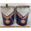 Image 4 : LOT OF 2 - GULF OIL 5 GAL CANS