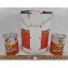 Image 3 : LOT OF 3 - GULF MOTOR OIL COIN BANKS & COOLER