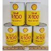 Image 3 : LOT OF 5 - SHELL X-100 MOTOR OIL LITRE CANS