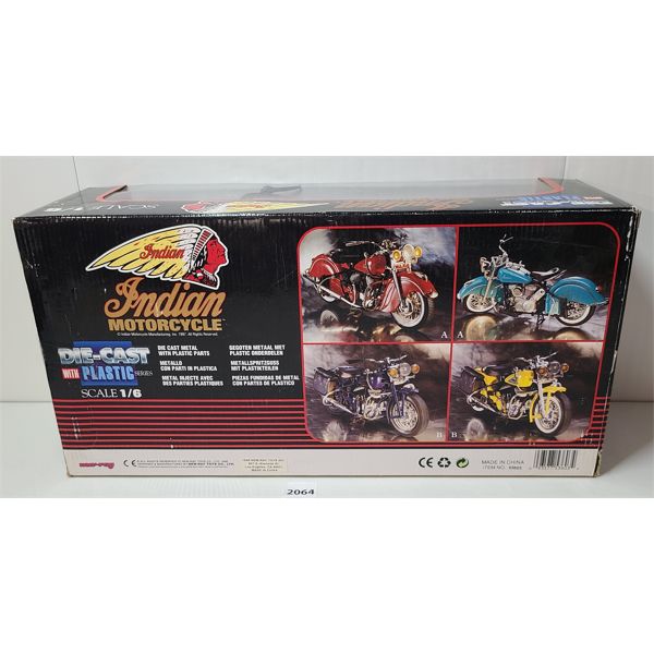 DIECAST INDIAN MOTORCYCLE MODEL - 1:6 SCALE - Kidd Family Auctions