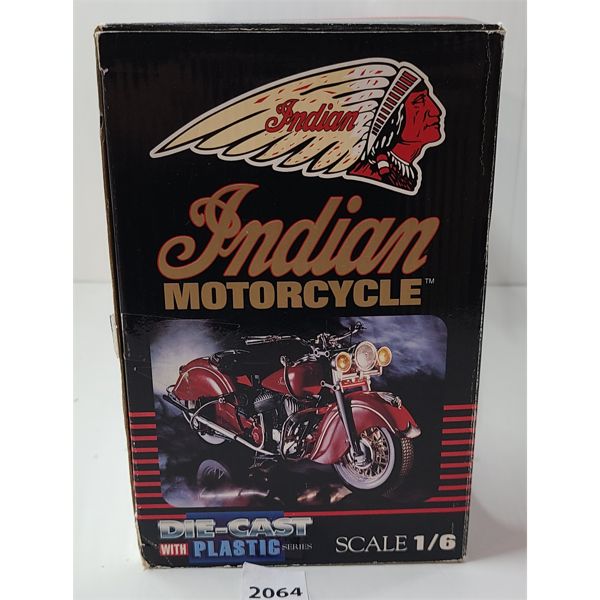 Indian Motorcycle 1/6スケール ダイキャストモデル NewRay 1948 Indian Motorcycle Yellow 1:6 Scale Die Cast Cruiser