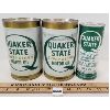 Image 1 : LOT OF 3 - QUAKER STATE CANS - INCL DUPLEX HD OUTBOARD MOTOR OIL