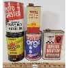 Image 1 : LOT OF 5 - MOTOR OIL CANS - INCL SHELL STOP-LEAK, MOTO-MASTER HD, BOWES BUFFING SOLUTION ETC.