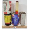 Image 3 : LOT OF 5 - MOTOR OIL CANS - INCL SHELL STOP-LEAK, MOTO-MASTER HD, BOWES BUFFING SOLUTION ETC.