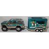 Image 3 : NYLINT PRESSED STEEL LONE HORSE STABLES SUV W/ HORSE TRAILER 
