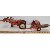 Image 3 : LOT OF 2 - TRU SCALE DIECAST FRONT LOADER W/ SQUARE HAY BALER