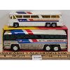 Image 1 : LOT OF 2 - CORGI & BUDDY L STEEL GREYHOUND BUSES
