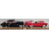 Image 3 : LOT OF 2 - FIFTIES THUNDERBIRD & CADILLAC TIN FRICTION CARS