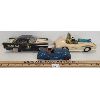 Image 1 : LOT OF 3 - TIN FRICTION OLDSMOBILE POLICE CAR, SPACE ROBOT & SCHUCO AKUSTICO CARS