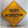 Image 1 : HIDDEN INTERSECTION METAL SIGN