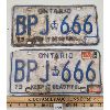 Image 1 : PAIR OF 1973 ONTARIO LICENSE PLATES