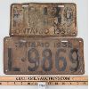 Image 1 : LOT OF 2 - 1930 & 1932 ONTARIO LICENSE PLATES