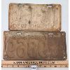 Image 2 : LOT OF 2 - 1930 & 1932 ONTARIO LICENSE PLATES