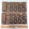 Image 1 : PAIR OF 1934 ONTARIO LICENSE PLATES