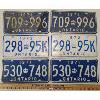 Image 1 : LOT OF 3 - PAIRS OF 1971 & 1972 ONTARIO LICENSE PLATES
