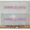 Image 2 : LOT OF 2 - CITIES SERVICE GAS PUMP GLASS INSERTS