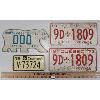 Image 1 : LOT OF 3 - PAIR OF 1973 QUEBEC LICENSE PLATES - INCL 1978 QUEBEC BIKE PLATE & '79 NWT LICENSE PLATE