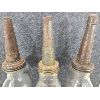 Image 2 : LOT OF 3 - EMBOSSED MOTOR OIL QUART BOTTLES W/ ECO & RHODES SPOUTS