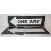 Image 1 : LOT OF 2 - ONE WAY & DIRECTIONAL ARROW SIGNS