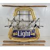Image 2 : NATURAL LIGHT BEER - LIGHT UP METAL BAR SIGN - INCL HARDWARE