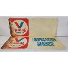 Image 1 : LOT OF 2 - VALVOLINE MOTOR OIL SERVICE SIGNS