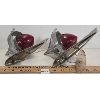 Image 2 : PAIR OF VINTAGE CHROME RED LENS TAIL LIGHTS