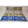 Image 1 : LOT OF 4 - PAIRS OF LICENSE PLATES - 1964, 68 & 71