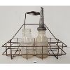 Image 1 : LOT OF 3 - MOTOR OIL QUART BOTTLES W/ CARRYING RACK