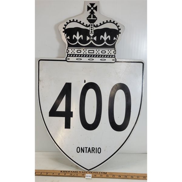 ONTARIO HIGHWAY 400 ROAD SIGN