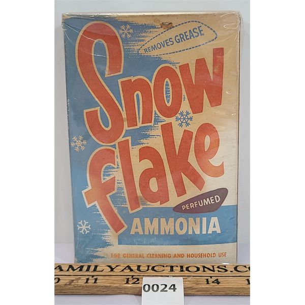 BOX OF SNOW FLAKE PERFUMED AMMONIA - SEALED