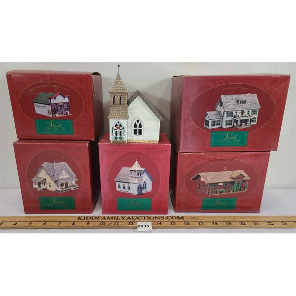 LOT OF 5 - HALLMARK PLAIN & TALL VILLAGE COLLECTION