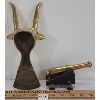 Image 2 : LOT OF 2 - BRASS BOOT JACK & CANON 