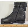 Image 3 : PAIR OF MENS BLACK LEATHER WINTER DRESS BOOTS