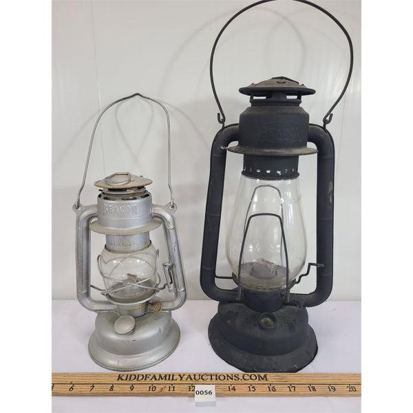 LOT OF 2 - BEACON OIL LANTERNS 