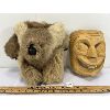 Image 1 : LOT OF 2 - KOALA BEAR & CARVED MASK
