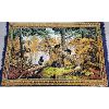 Image 1 : BEARS IN FOREST - VELVET FRINGE WALL TAPESTRY