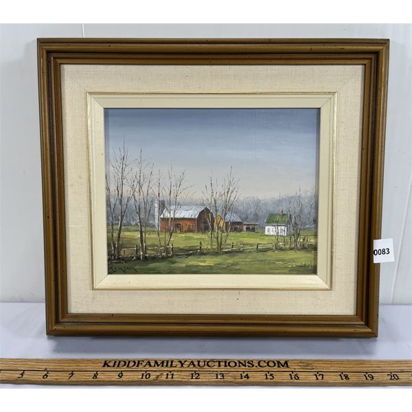 FRAMED OIL ON BOARD BY BEN JENSON