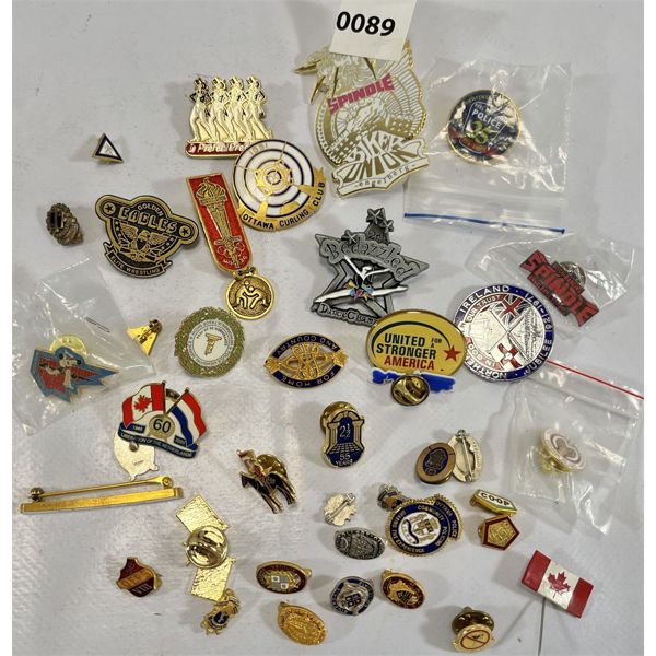 JOB LOT - MISC TIE PINS